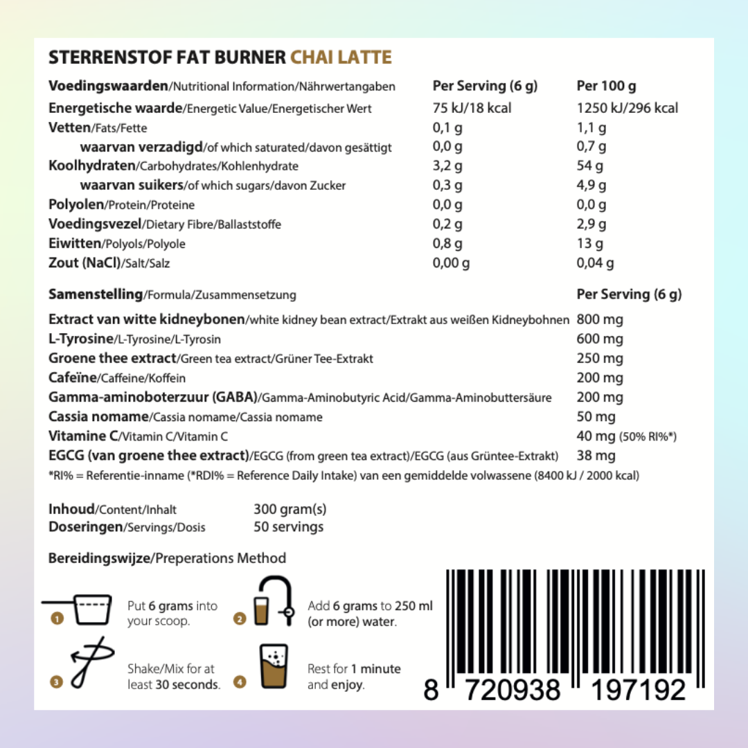 Sterrenstof Fettverbrenner Chai Latte